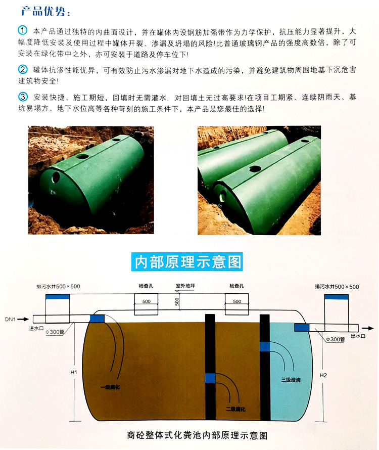 会泽玻璃钢化粪池